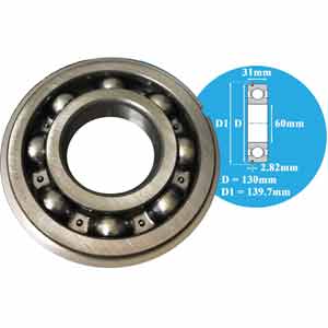 Vòng bi cầu NTN 6312NR