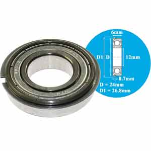 Vòng bi cầu NTN 6901ZZNR