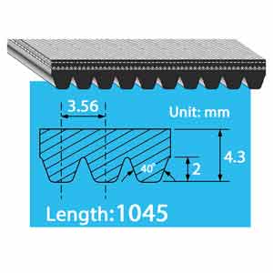 10PK1045 dây curoa 10 rãnh BANDO
