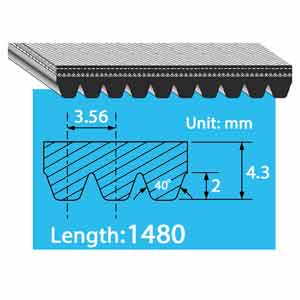 10PK1480 dây curoa 10 rãnh BANDO