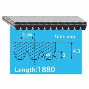 Dây curoa BANDO 12PK1880