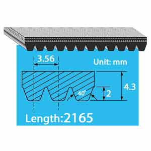12PK2165 dây curoa 12 rãnh BANDO