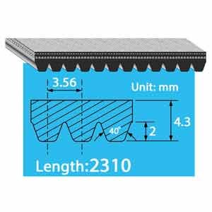 12PK2310 dây curoa 12 rãnh BANDO