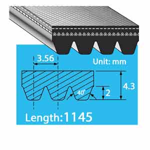 4PK1145 Dây đai curoa Bando, chống cháy - Giá ưu đãi