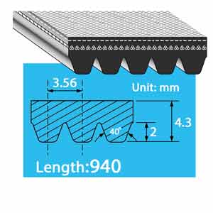 5PK940 dây đai thang 5 rãnh BANDO