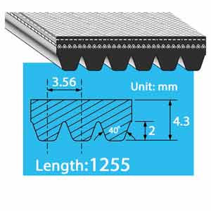 6PK1255 dây đai thang 6 rãnh BANDO