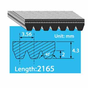 7PK2165 dây curoa 7 rãnh BANDO