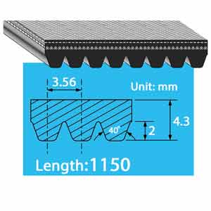 8PK1150 dây đai thang 8 rãnh BANDO