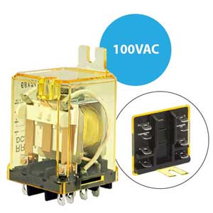 Rơ le công suất IDEC RR2BA-US AC100 8 chân dẹt 10A