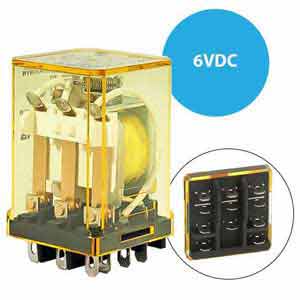 Rơ le công suất IDEC RR3B-U DC6 11 chân dẹt 10A