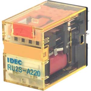 Rơ le trung gian IDEC RU2S-A220 - 8 chân dẹt - 220VAC - DPDT - 10A