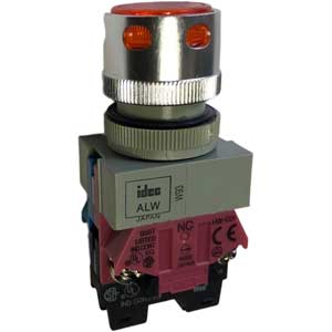 Nút nhấn nhả có đèn IDEC ALFW22211DA 24VAC/DC D22 1NO+1NC (Hổ phách)