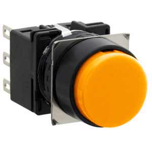 Nút nhấn giữ không đèn IDEC LB1B-A1T2LA D16 2NO+2NC (Hổ phách)