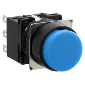 Nút nhấn giữ không đèn IDEC LB1B-A1T1S D16 1NO+1NC (Xanh)