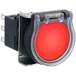 Nút nhấn nhả có đèn IDEC LBW6GL-M1T14VR 24VAC/DC D22 1NO+1NC (Đỏ)