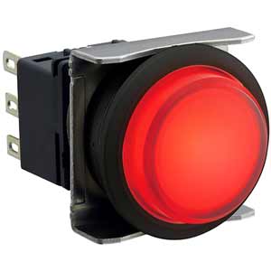 Nút nhấn nhả có đèn IDEC LBW6L-M2T51R 5VDC D22 1NO+1NC (Đỏ)