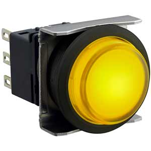 Nút nhấn nhả có đèn IDEC LBW6L-M2T14VY 24VAC/DC D22 1NO+1NC (Vàng)
