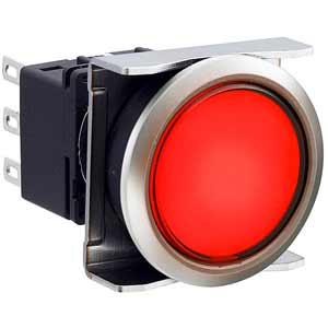Nút nhấn nhả có đèn IDEC LBW6ML-M1T61R 5VDC D22 2NO+2NC (Đỏ)