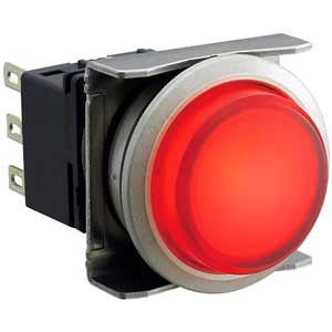 Nút nhấn nhả có đèn IDEC LBW6ML-M2T63R 12VAC/DC D22 2NO+2NC (Đỏ)