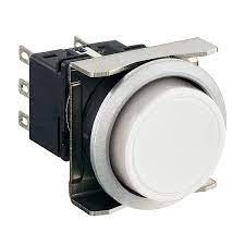 Nút nhấn giữ không đèn IDEC LBW6MB-A1T6W D22 2NO+2NC (Trắng)