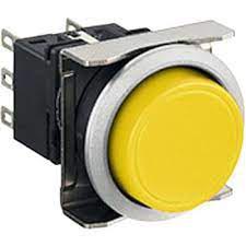 Nút nhấn giữ không đèn IDEC LBW6MB-A1T6Y D22 2NO+2NC (Vàng)