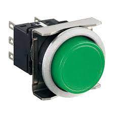 Nút nhấn giữ không đèn IDEC LBW6MB-A1T7G D22 3NO+3NC (Xanh)