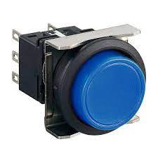 Nút nhấn giữ không đèn IDEC LBW6MB-A1T1S D22 1NO+1NC (Xanh)