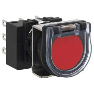 Nút nhấn giữ không đèn IDEC LB6GB-A1T3R D18 3NO+3NC (Đỏ)