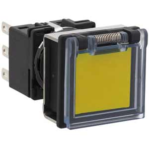 Nút nhấn giữ không đèn IDEC LB7GB-A1T6Y 2NO+2NC (Vàng)