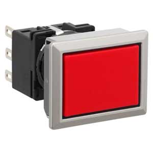 Nút nhấn giữ không đèn IDEC LB8MB-A1T2VR 2NO+2NC (Đỏ)