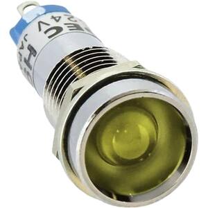 Đèn báo loại nhỏ gọn D10mm IDEC UP1P-2417YPN10 Đầu lõm; 24VDC; D10; Đèn led