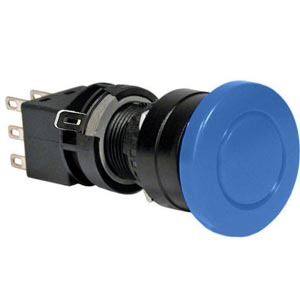 Nút nhấn nhả không đèn IDEC HA1B-M3C2S D16 2NO+2NC (Xanh)