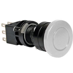 Nút nhấn giữ không đèn IDEC HA1B-A3C5W D16 1NO+1NC (Trắng)