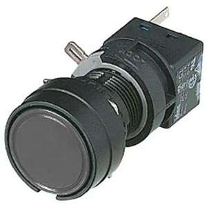 Nút nhấn giữ không đèn IDEC HA1B-A1C1B D16 1NO+1NC (Đen)