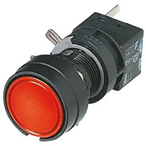 Nút nhấn nhả không đèn IDEC HA1B-M1C6R D16 2NO+2NC (Đỏ)