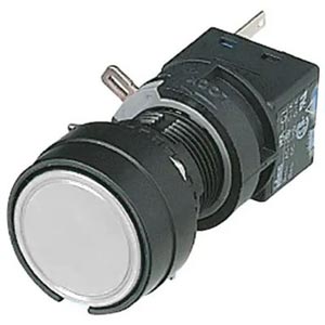 Nút nhấn nhả không đèn IDEC HA1B-M1C6W D16 2NO+2NC (Trắng)