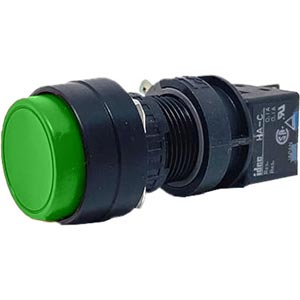Nút nhấn giữ không đèn IDEC HA1B-A2C6G D16 2NO+2NC (Xanh)