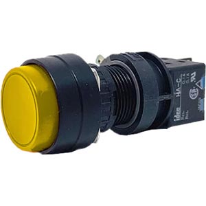 Nút nhấn giữ không đèn IDEC HA1B-A2C1VY D16 1NO+1NC (Vàng)