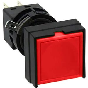 Nút nhấn nhả không đèn IDEC HA2B-M1C2LR D16 2NO+2NC (Đỏ)