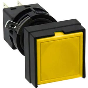 Nút nhấn giữ không đèn IDEC HA2B-A1C1Y D16 1NO+1NC (Vàng)