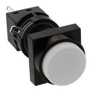 Nút nhấn giữ không đèn IDEC HA3B-A2C6W D16 2NO+2NC (Trắng)