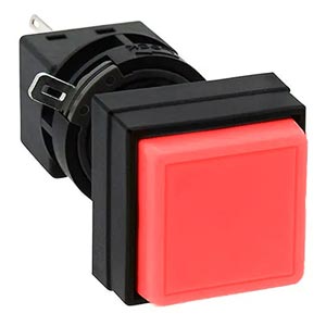 Nút nhấn nhả không đèn IDEC HA4B-M2C1VR D16 1NO+1NC (Đỏ)