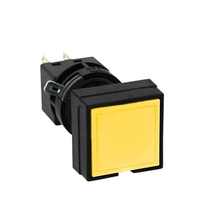 Nút nhấn nhả không đèn IDEC HA4B-M1C2VY D16 2NO+2NC (Vàng)