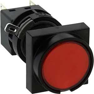 Nút nhấn nhả có đèn IDEC HA3L-M1C64R 24VAC/DC D16 2NO+2NC (Đỏ)