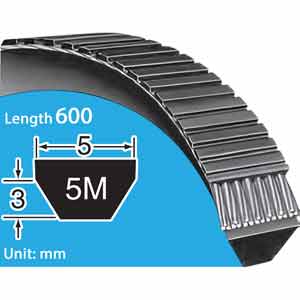 Dây curoa BANDO 5M600
