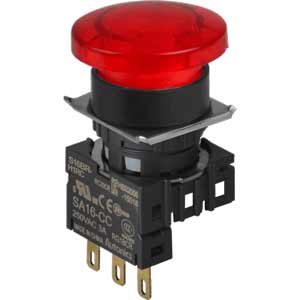 Nút nhấn giữ không đèn AUTONICS S16BR-H1RC D16 1NO+1NC (Đỏ)