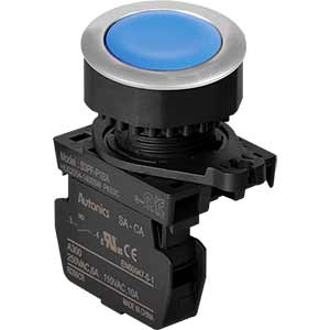Nút nhấn nhả không đèn AUTONICS S3PF-P1BAM D30 1NO (Xanh)