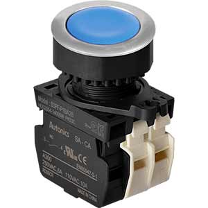 Nút nhấn nhả không đèn AUTONICS S3PF-P1BA2BM D30 1NO+2NC (Xanh)