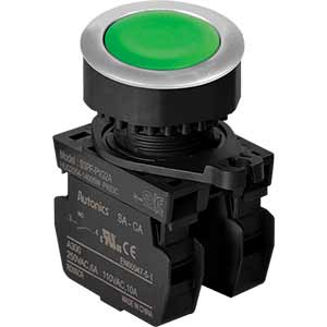 Nút nhấn nhả không đèn AUTONICS S3PF-P1G2A D30 2NO (Xanh)