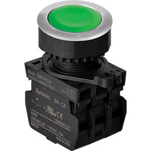 Nút nhấn nhả không đèn AUTONICS S3PF-P1G3AM D30 3NO (Xanh)